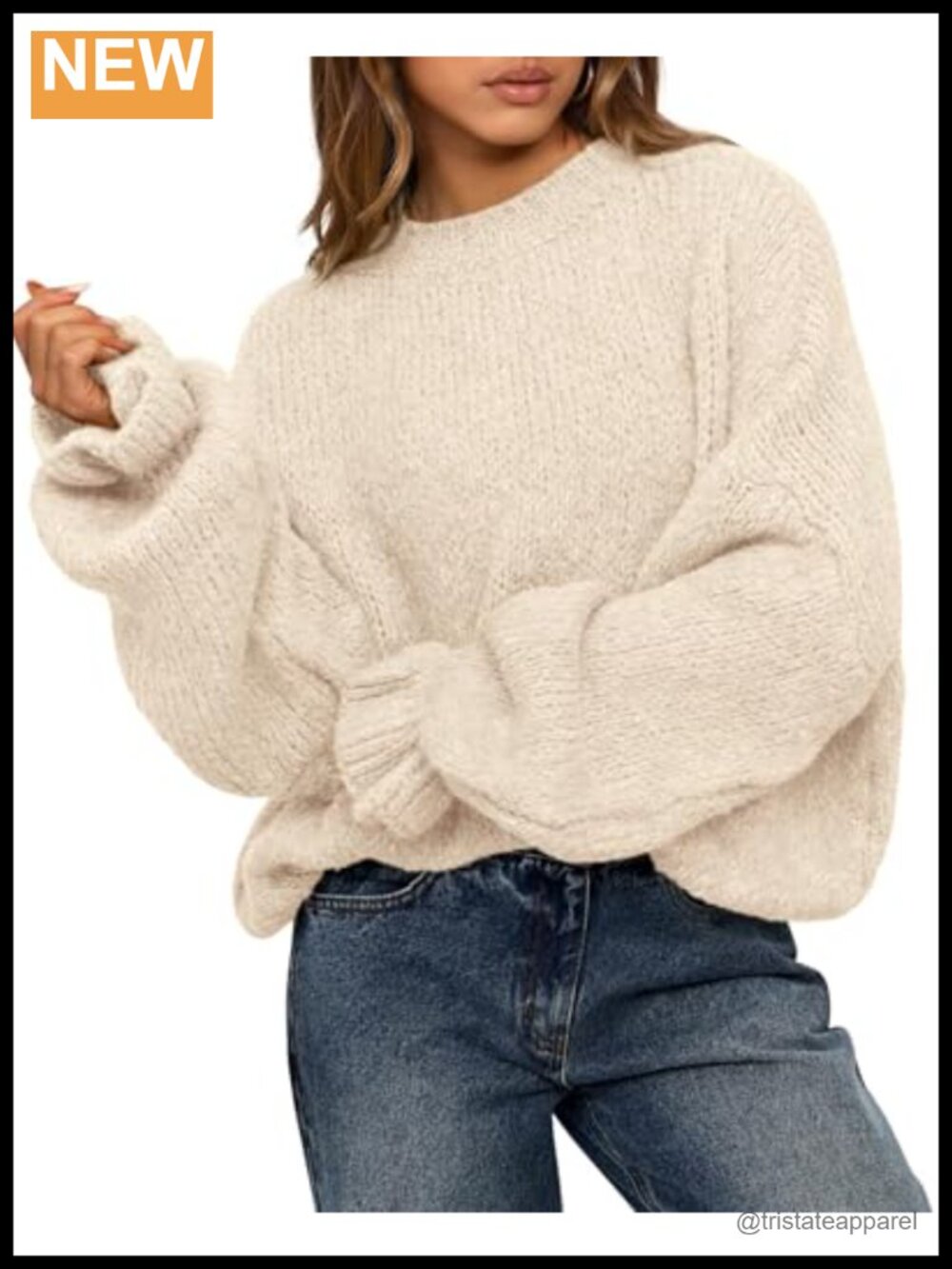 Oversized Chunky Knit Sweater for Women